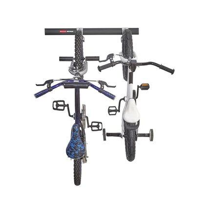 Rubbermaid FastTrack Garage Storage Bike Storage Kit, 3 Piece, All in One Rail Hook Kit Organizer, Heavy Duty Organization for Home/Garage/Wall/Shed - size: 1 Rail, 2 Hooks