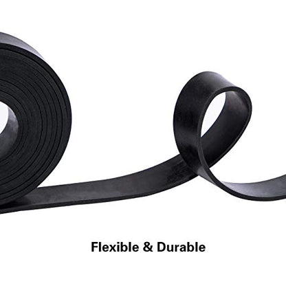 TORRAMI Solid Neoprene Rubber Strips Roll 1/8 (.125) inch Thick X 2 inch Wide X 10 Feet, for DIY Weather Stripping, Gasket, Seal - size: 2" Wide X 10' Long, style: 1/8 (.125)" Thick