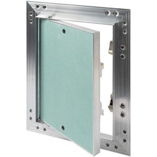 6" x 8" Waterproof Drywall Access Panel, Tileable and Paintable Ceiling and Wall Access Panel for Drywall, Wire Cover for Wall Covering Panels, Push to Open, Flush-Mount Wall Hole Cover - size: 6" X 8"