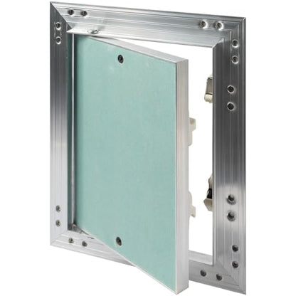 6" x 8" Waterproof Drywall Access Panel, Tileable and Paintable Ceiling and Wall Access Panel for Drywall, Wire Cover for Wall Covering Panels, Push to Open, Flush-Mount Wall Hole Cover - size: 6" X 8"