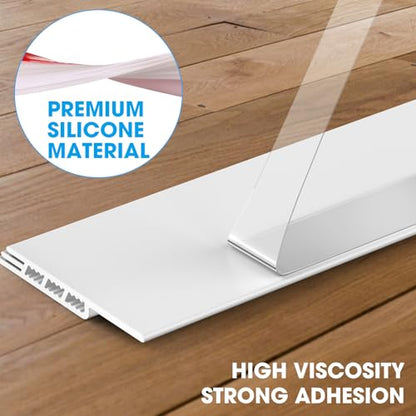 8 Pack Under Door Gap Filler (1 Meter),Under Door Draft Stopper,Windproof and Dustproof, Soundproof and Noise Reduction,Suitable for Home, Hotel, Office and Other Places(White)