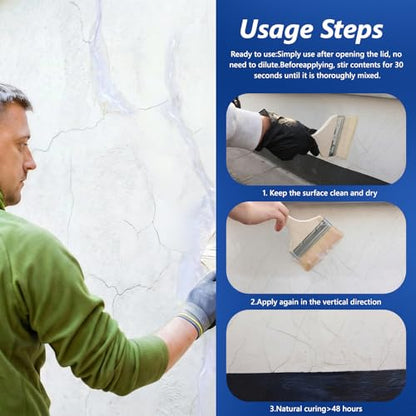 Transparent Waterproof Coating, 35 Oz Invisible Waterproof Agent, Water-Based Waterproof sealant for Roofs, Walls, Gardens, Terraces, Indoor & Outdoor Use - size: 35 FL OZ