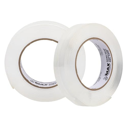 Duck Max Strength Double-Sided Gel Tape with Nano-Grab Technology, Heavy Duty, Multi-Purpose & Removable Adhesive, 0.94 in. x 10 ft, Clear, 2 Rolls - size: 0.95 in x 10 ft, style: 2 Pack