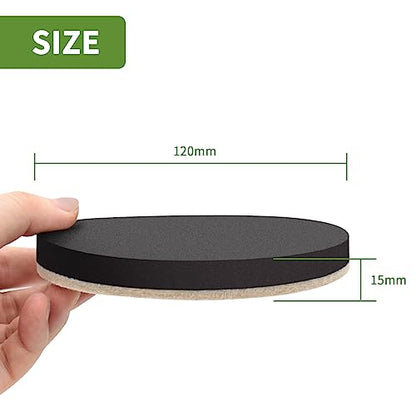 Furniture Sliders for Hardwood Floors 8 PCS - 4 3/4 inch Sliders for Moving Furniture – Felt Furniture Pads for Hardwood Floors - size: 8 PCS 4 3/4" Beige