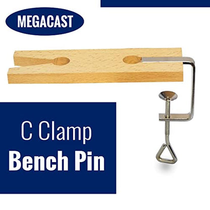 V-Slot C-Clamp Bench Pin Clamp Mount On Table Workbench Jewelers Tool