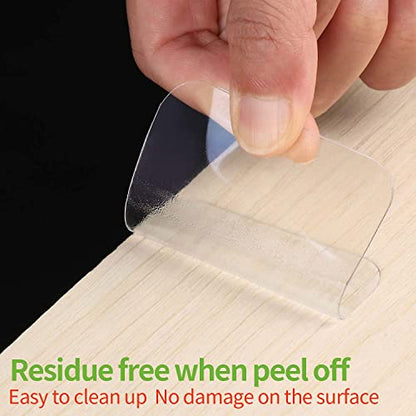 50PCS Double Sided Adhesive Pads for Mounting, 2.36in Two Sided Pre-Cut Square Tape, Sticky Tack Double Sided Tape for Walls Hanging, 2 Sided Nano Wall Mount Heavy Duty Removable Clear 60mm - size: 50pcs 2.36inch X 2.36inch
