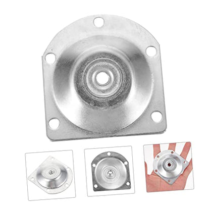 Sofa Leg Mounting Plate Sets 8pcs Furniture Accessories 12 Degree Slanted Plates - color: Silver