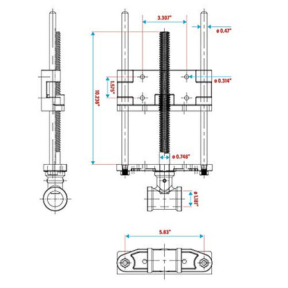 Groz 39020 7-Inch Woodworking Front Vise, Cast Iron Body and Socket, Precision Rolled Threads, Quality Wooden Handle, Exceptionally Sturdy, Perfect for Professional Craftsmen and Woodwork Studios