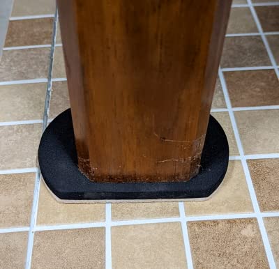Furniture Slides for Hardwood, Tile, Luxury Vinyl, and Other Hard Surface Floors, 5.5” Long x 3.25” Wide (4 Slides per Set) - size: 5.5” x 3.25”