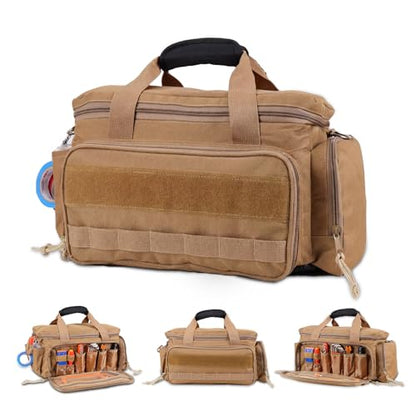 14-Inch Heavy Duty Tool Bags for Men, Tactical Tool Bag With Anti-Friction Bottom, Hand Tool Storage Bag, Work Tote Bag and 16+ Multi-Pockets, Ideal Gift For Mechanics, Electricians, Carpenters