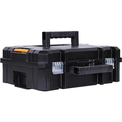 DEWALT TSTAK II Tool Box, Flat Top Tool Storage Case, Organizer Box Holds Up To 66 lbs, Flexible Platforms for Stacking, 13 Inch (DWST17807) (Pack of 4) - size: 1 Count (Pack of 4)