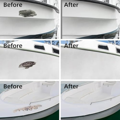 Globalcom Fiberglass Boat Repair Kit White, Gel Coat Repair Kit for Boats, Marine Fiberglass Repair Kit for Boats, Epoxy Filler for Boats, Fiberglass Repair Kit Fix Holes Chips Pit Cracks