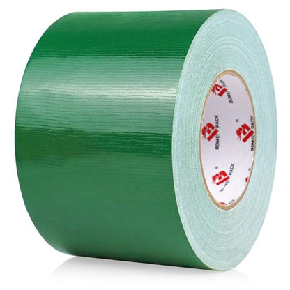 BOMEI PACK 4 Inches Green Duct Tape,Heavy Duty Wide Roll Duct Tape,4 Inch x 60 Yards,9 Mil Thick,Flexible,Waterproof and UV Resistant,Residue Free for Repairs,Industrial,Professional Use - color: Green