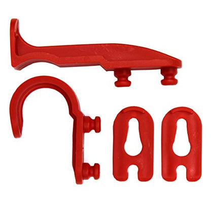 New Plastic Latch Set Kit for Solar Group Standard Mailbox Repair Latch Kit (1, Red) - color: Red