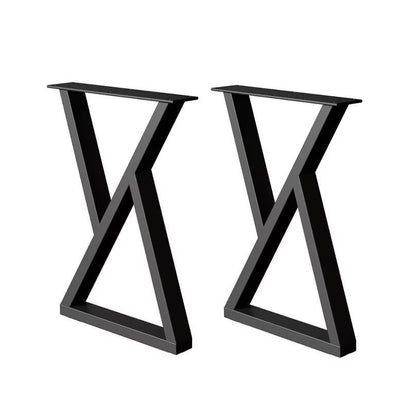 28 Inch Metal Table Desk Legs, Heavy Duty DIY Industrial Furniture Legs, Metal Legs for Table Set of 2 Black 28" H×18.5" W - color: 28" Table Legs 3, size: 28" X 18.5"