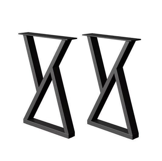28 Inch Metal Table Desk Legs, Heavy Duty DIY Industrial Furniture Legs, Metal Legs for Table Set of 2 Black 28" H×18.5" W - color: 28" Table Legs 3, size: 28" X 18.5"
