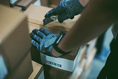 Mechanix Wear Box Cutter Gloves - Cut Resistant Work Gloves for Construction, Woodworking & Home Improvement - Machine Washable & Touchscreen Compatible - Large, Grey - size: Large