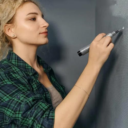 Fillable Touch up Paint Pen Brush, 5PCS 6ml Visible Paint Touch up Pen, Portable Refillable for Walls, Wood Floors, Cabinets, Windows, Doors.