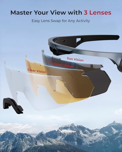 ONNAIS Shooting Glasses with Earplugs - ANSI Z87.1+ Safety Glasses with Detachable NRR 32dB Earplugs, Gifts for Men and Women - color: Gunmetal Gray
