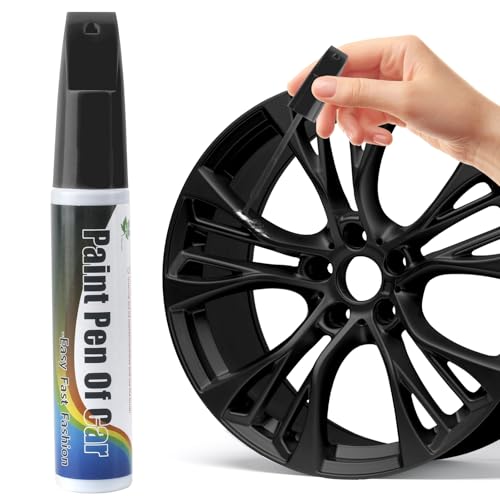 Car Touch-Up Paint Pen & Scratch Repair Marker & Eraser for Automotive Chips & Scratches, Dripless Paint Repair with Clear Coat & UV Protection, 0.5oz Universal Pen