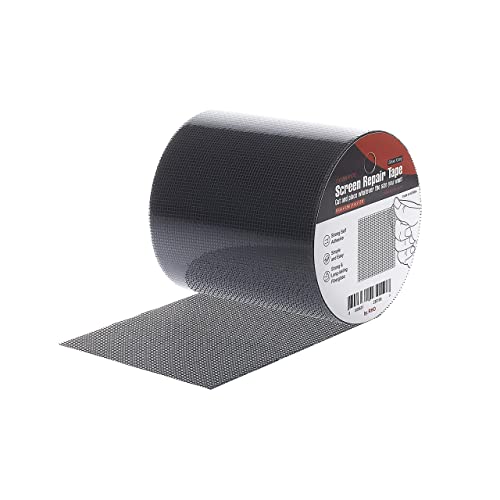 by.RHO Screen Repair Tape, Extra Wide (4in x 15FT), Gray, Adhesive & Waterproof, Fiberglass, fix for Screen Door and Window Screen - color: Gray, size: 4in x 15ft