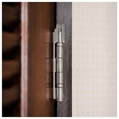 Nuk3y Door Saver 2 II Hinge Pin Stop Fits All 3"" to 4-1/2"" Residential Hinges (Satin Nickel) - color: Satin Nickel