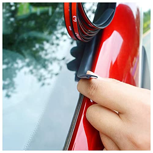 Cuttable T-Car Sunroof Cover Seal Rubber Trim,Dust Proof&Weather Stripping for Windshield,Tailgate Adhesive Rubber Seal Strip (19mm×23Ft) - color: 19mm×23Ft