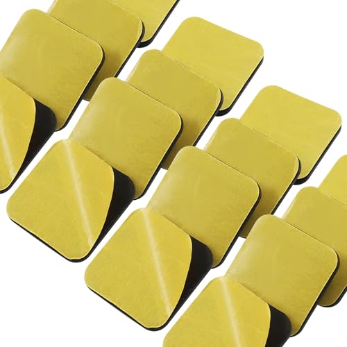24Pcs 1 x 1 Inch Rectangular Adhesive Sliders,PTFE Chair Glides Floor Protectors Self-Stick Moving Pads,Furniture Pads for Hardwood Floors/Carpet - size: 1 x 1 Inch
