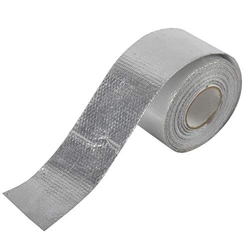 AuInn Self-Adhesive Heat Reflective Heat Resistant High Temperature Tape Fiberglass Heat Shielding Foil Tape (1.5 Inch × 29.53FT)