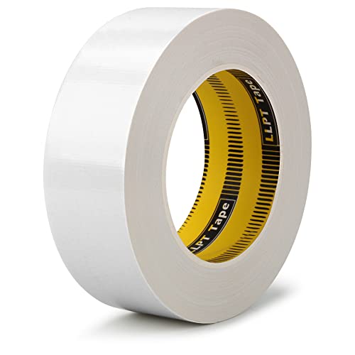 LLPT Duct Tape Premium Grade 1.6 Inches x 108 Feet x 11 Mil Easy Tear Residue Free Strong Adhesive Color White (DT409) - color: White