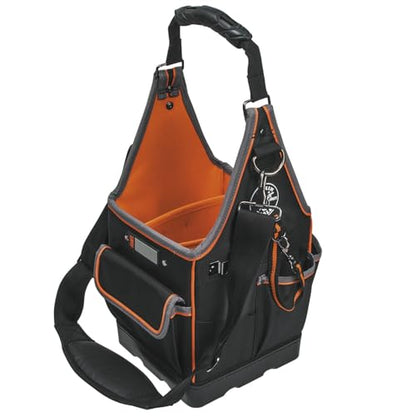 Klein Tools 554158-14 Tool Bag, Tradesman Pro Tote with 20 Pockets Made of 1680d Ballistic Weave and a Fully Molded Bottom, 8-Inch - size: 8-Inch Tote