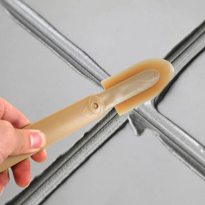 4Pcs Caulking Tool, 4Sizes Set Caulk Remover Tool with 4/10 Textured Paper, Rubber Caulking Finishing Tool Sealant Grout Caulk Applicator Tool for Ceramic Tiles, Baseboards, Bathrooms (A)