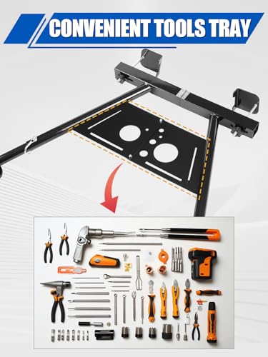 Ladder Stabilizer, Extended Ladder Stabilizer for Roof Gutters, Wall Gutter Ladder Standoff, Adjustable Length 17-29", Aluminium Ladder Accessory, Withstand 300 LBS Weight Rating, Folding