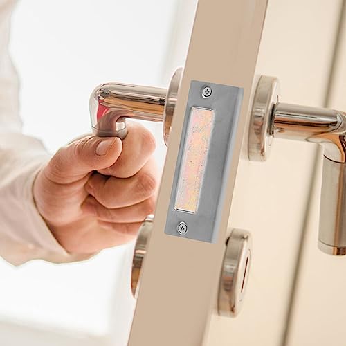 Tofficu Deadbolt Strike Plates 2-Pack 4.33X1.73In Metal Door Reinforcement Kit Door Lock Accessories Easy Installation for Residential Commercial Use