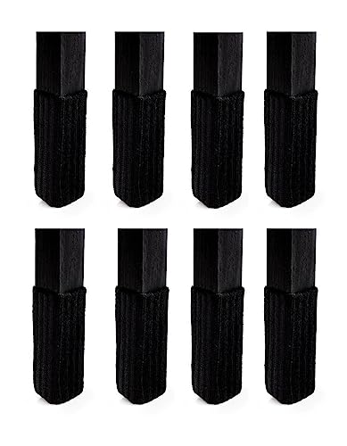Small/Black- NancyProtectz Patented with Grips/Chair Leg Hardwood Floor Protector. The Original Furniture Sock - color: Black, size: Small