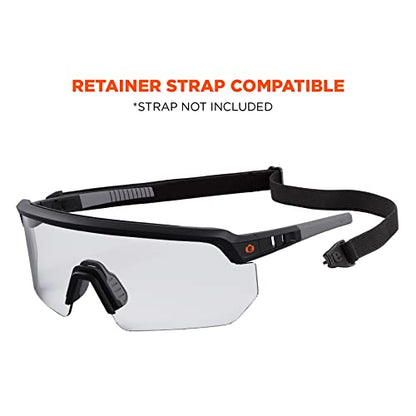 Ergodyne Skullerz AEGIR Anti Scratch Safety Glasses, Anti-Fog, ANSI z87.1 - color: Clear Lens