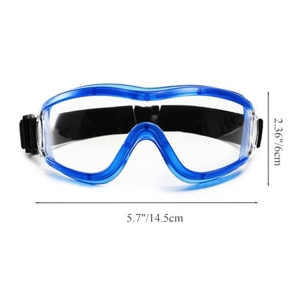 Kids Anti-fog Safety Goggles, Kids Lab Goggles, Adjustable, Compatible with Nerf Gun - color: Blue