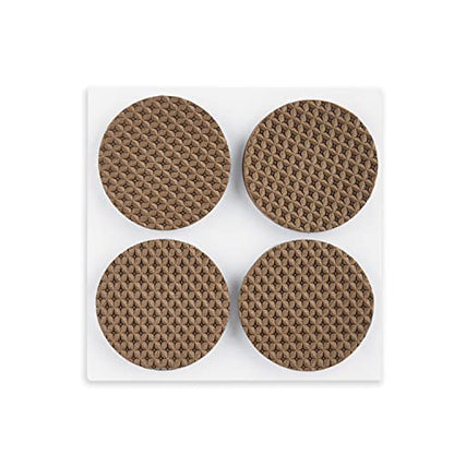 Scotch Gripping Pads, 8 PCS Non-Slip Furniture Pads for Hardwood Floors, Round, Brown, 1.5" - size: 1-1/2", style: 32 Pads