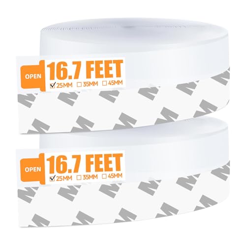 33.5 Ft Weather Stripping Door Seal Strip, Silicone Tape for Draft Stopper, Self Adhesive Shower Door Bottom Seal and Insulation Strip for Door Frame, Windows and Glass Gaps (Transparent, 25+25mm) - color: Transparent, size: 33.5 ft (1 in + 1 in)