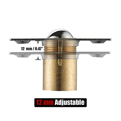 JQK Closet Door Ball Catch Hardware, Stainless Steel Catch Adjustable with Strike Plate, Brushed Satin Finish 8 Pack, HBC100-P8 - color: Brushed, size: 8 Pack