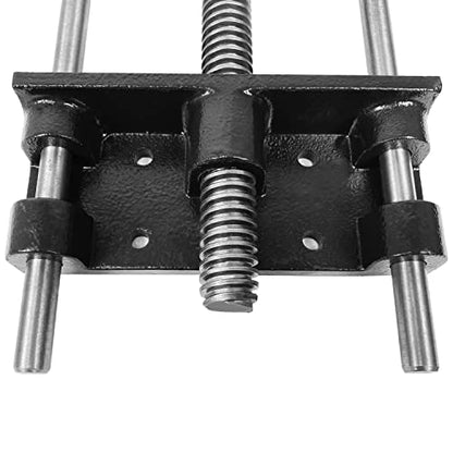 HFS(R) Woodworking Bench Vise, Heavy Duty Front Screw Vise for Workbench Chrome plating Leg Vise Hardware Woodworking (7IN) - size: 7"