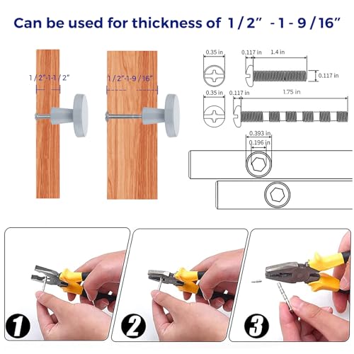Ravinte 25 Pack Drawer Pulls 1-1/4 Inch Kitchen Cabinet Knobs Solid Round Dresser Drawer Knobs Grey Dresser Knobs Drawer Knobs Simple Cabinet Hardware for Cupboard Drawer Pulls - color: Gray