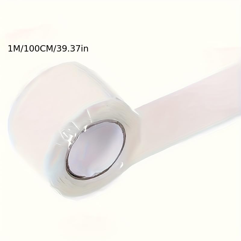 1 Roll Self-Fusing Silicone Tape - Instant Leak Repair, Heavy-Duty Waterproof Sealant for PVC/Glass/Metal/Stone, High-Temp Resistant (Tool/Glue-Free)