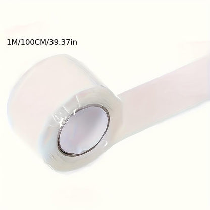 1 Roll Self-Fusing Silicone Tape - Instant Leak Repair, Heavy-Duty Waterproof Sealant for PVC/Glass/Metal/Stone, High-Temp Resistant (Tool/Glue-Free)