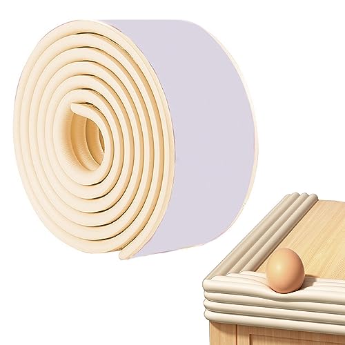 Bunk Bed Ladder Pads, Self-Adhesive Foam Padding PVC Soft Corner Protectors Traction Treads for Stair Steps Bunk Bed Ladder Cover for Stair Steps Foot Comfort(Beige,Size:2m)