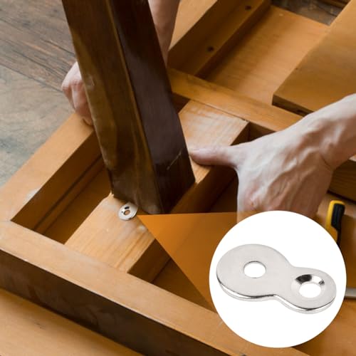 20Pcs Figure 8 Fastener,Iron Table Top Connector Desk Top Fasteners Clip,Heavy Duty Table Top Fasteners Hardware Desk Top Fastener,Easy to Install,for Wood Chair Table Top Repair