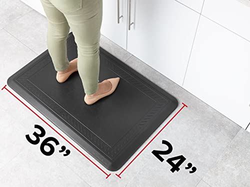 WeatherTech ComfortMat, 24 by 36 Inches Anti-Fatigue Comfort Mat - Woven, Black