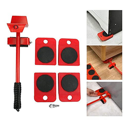 Fafeicy Heavy Duty Furniture Moving Tool, Furniture Slides Kit with Thicken Rolling Wheels Heavy Objects