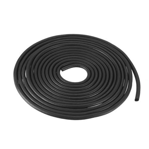 uxcell Foam Rubber Weather Seal Strip, 3mm(1/8") Diameter 6 Meters (19.69Ft) Long Round EPDM Rubber for DIY Gasket, Warehouse, Pads, Foam Tubing, Crafts - size: 3mmx6m