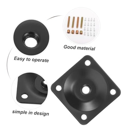 1set Table Leg Connector Flat Mounting Plates for Furniture Repair Heavy-Duty Brackets for to Tables Chairs Sofas More